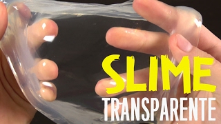 SLIME TRANSPARENTE  Receta sin borax almidon detergente [upl. by Onidranreb]