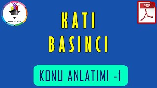 Katı Basıncı Konu Anlatımı  PDF  TYT Fizik 2022 [upl. by Roosevelt981]