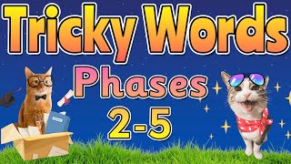 TRICKY WORDS  Tricky Words All Phases  Miss Ellis trickywords sightwords [upl. by Imat]