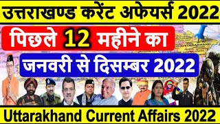 Uttarakhand Current Affairs 2022  Uttarakhand Current Affairs उत्तराखण्ड करेंट अफेयर्स 2022UKPSC [upl. by Hamehseer]