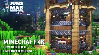 Minecraft  Underwater House ｜ How to build a Easy Starter House tutorial 120 [upl. by Shepard]