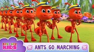 Ants Go Marching One by One Song  Nursery Rhymes [upl. by Ama]