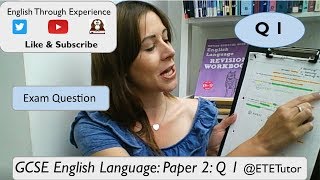 GCSE English Language  Paper 2 Section A Question 1  Edexcel [upl. by Torrence733]