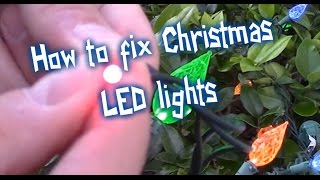 EASY WAYS HOW TO FIX LED CHRISTMAS LIGHTS [upl. by Gardol94]