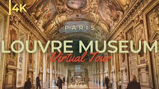 Louvre Museum 4K  Tour inside Louvre Museum Paris [upl. by Truman]