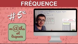 Calculer des fréquences  Cinquième [upl. by Longley]