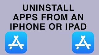 How to Uninstall Apps from an iPhone or iPad  Easy [upl. by Ailime]