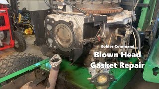 Kohler Command Blown Head Gasket Repair [upl. by Costin]