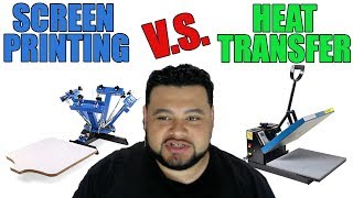 Screen Printing VS Plastisol Heat Transfer Best to get Started Low Budget [upl. by Amuwkuhc185]