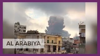 Compilation of videos show moment explosions rip at Beirut port [upl. by Somisareg]