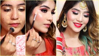 How To Do Parlour Makeup At Home In HIndi [upl. by Mcgrath]