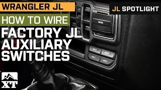 How To Wire Auxiliary Lights To JL Wranglers Factory Switch Panel [upl. by Harriman]