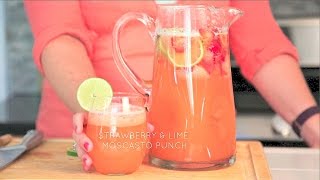 Strawberry and Lime Moscato Punch  Real Housemoms [upl. by Airotkiv]