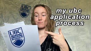 my UBC application process [upl. by Blondelle42]