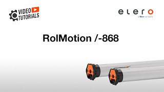 elero Tutorial  RolMotion 868 Endlagen einlernen [upl. by Refanej280]