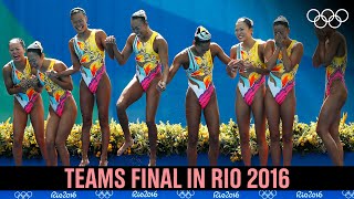 Artistic Swimming 🏊‍♀️ 🤸‍♀️ Teams Final Rio 2016 [upl. by Eelegna]