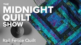 Modern Rail Fence Quilt  Midnight Quilt Show with Angela Walters [upl. by Saref302]