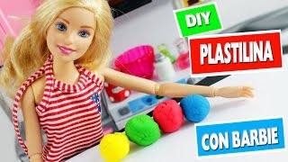 DIY Plastilina Casera para Niños  Haz Manualidades con Barbie [upl. by Lucilla]