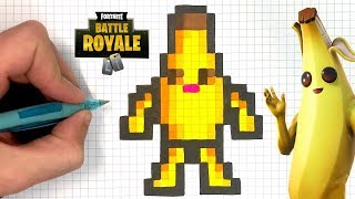 TUTO BANANA PIXEL ART FORTNITE SAISON 8 [upl. by Finlay]