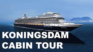 Holland America Koningsdam Cruise Ship Cabin Tour No 8126 [upl. by Novyar]