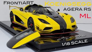 Koenigsegg Agera RS ML From FRONTIART IN 118  CINEMATIC [upl. by Ayrolg142]