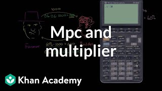 MPC and multiplier  Macroeconomics  Khan Academy [upl. by Alleris]