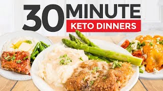 30 Minute EASY KETO DINNER RECIPES  KETO MEAL PREP TIPS  Keto Chicken Fried Steak Meatloaf [upl. by Sherman]