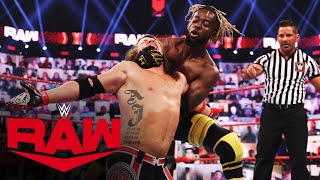 The New Day vs AJ Styles amp Omos – Raw Tag Team Championship Match Raw May 3 2021 [upl. by Annayrb]