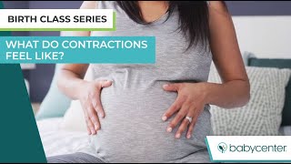 What do Contractions Feel Like  Labor Pains [upl. by Vasos]