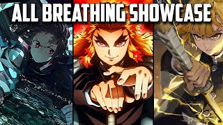 How to unlock Breathing Skills  All Breathing Showcase in Slayers Unleashed  Roblox [upl. by Eirroc]