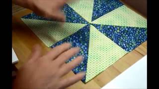 EPISODE 15  My 10 minute Pinwheel Quilt Block  explained in about 20 minutes [upl. by Cha]