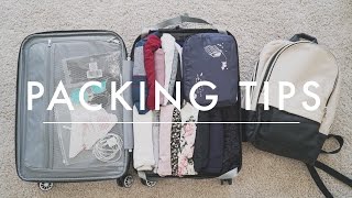 Travel Packing Tips  How to Pack a CarryOn  Packing Checklist Download [upl. by Kathlene323]