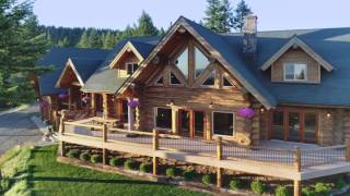 Luxury Log Home Idaho [upl. by Elegna]