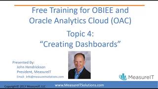 Part 4 OBIEE Creating a Dashboard [upl. by Woodie]