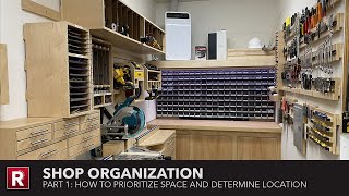 Shop Organization  Part 1 How To Prioritize Space and Determine Location [upl. by Trini]