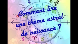 Comment LIRE une CARTE du CIEL de naissance [upl. by Ablasor]