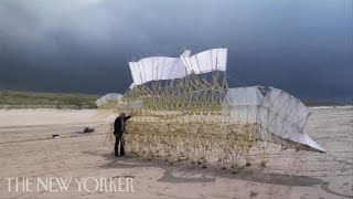 Theo Jansen’s WindPowered Sculptures  The New Yorker [upl. by Baillie155]