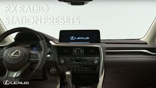 Lexus Howto Set Up Radio Stations in Lexus RX 350  Lexus [upl. by Hecht]