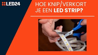 Hoe knipverkort je een led strip Ledstripspecialistnl [upl. by Reese]