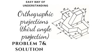 Orthographic projections in engineering drawinggraphics  third angle projection [upl. by Ayatal]