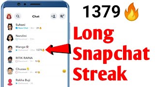 How To Keep Snapchat Streaks Longer  Longest Streak On Snapchat [upl. by Maryn]