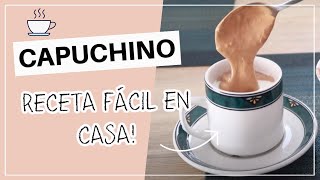 Cómo hacer CAPUCHINO casero fácil ☕ Erika zárate [upl. by Adarbil]