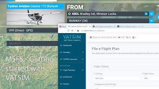 MSFS Getting started with VATSIM [upl. by Ahsinod]