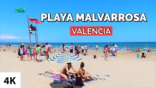 Valencia Malvarrosa Beach Summer 2021 Spain [upl. by Brina]