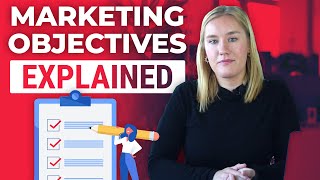 Marketing Objectives Explained  10 Examples [upl. by Akimihs76]