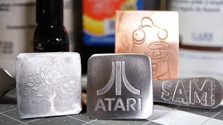 How To Etch Stainless Steel And Copper DIY Etchant Plus Alternative to PressNPeel [upl. by Animrelliug]