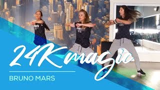 24K Magic  Bruno Mars  Davy Johnes remix  Easy Combat Fitness Dance Baile Choreography [upl. by Boswall]