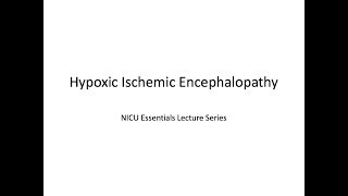 Hypoxic Ischemic Encephalopathy HIE [upl. by Anelis]