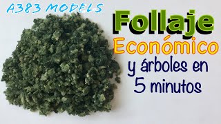 Follaje CASERO y árboles realistas FACÍL RÁPIDO y ECONOMICO Fine Turf [upl. by Weinreb106]