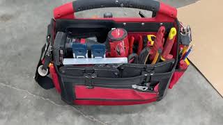 Milwaukee packout 15 inch tool bag setup [upl. by Julio799]